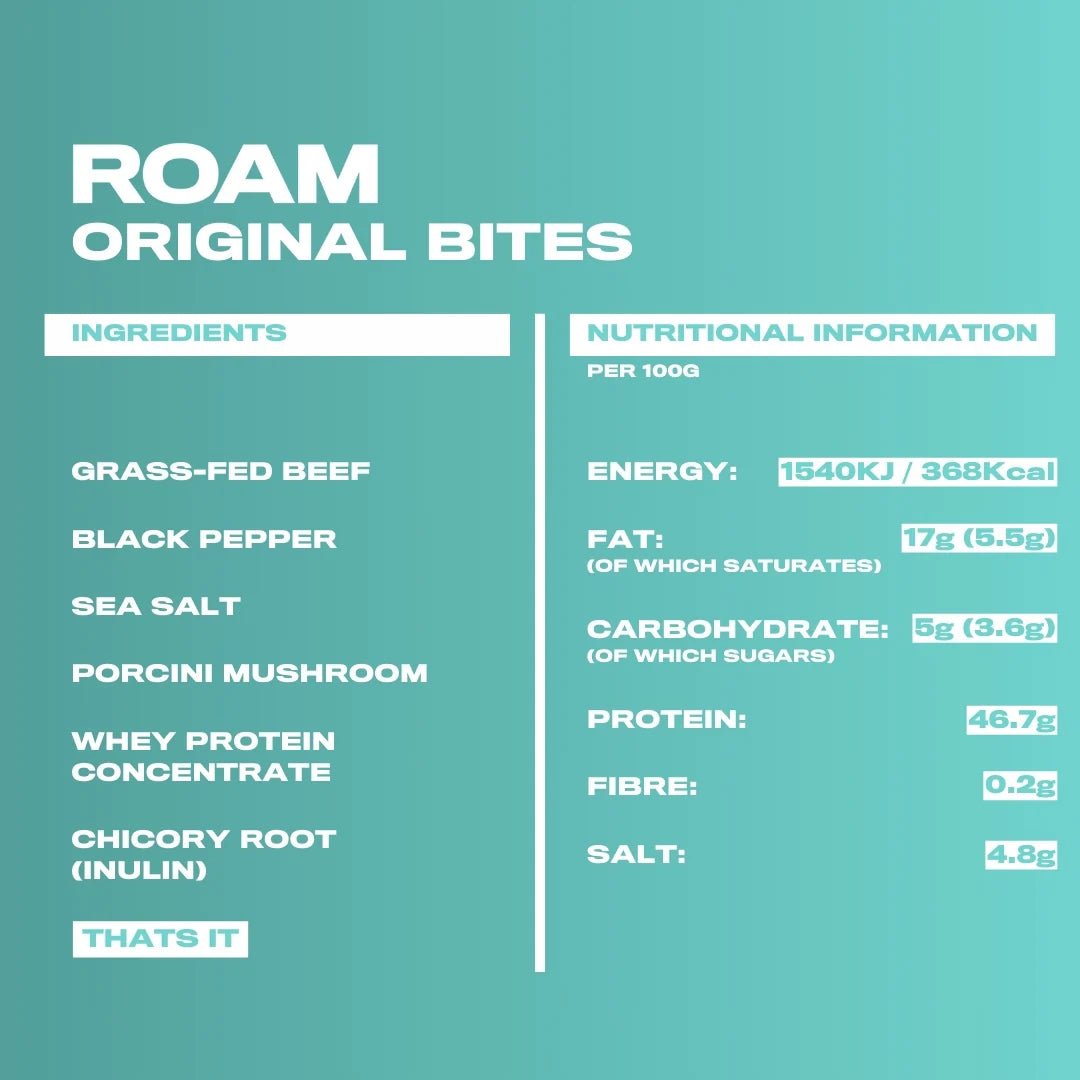 Grass - Fed Beef Bites Roam - 70g from Roam | Available at Sow & Arrow