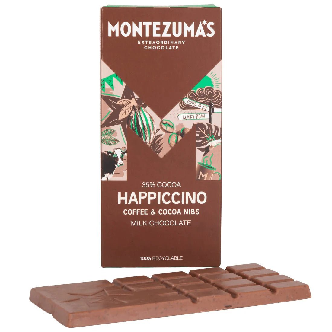 Happiccino - 90g from Montezuma's | Available at Sow & Arrow