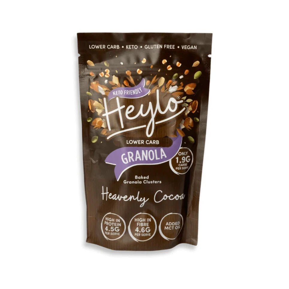 Heavenly Cocoa Keto Granola - 360g from Heylo | Available at Sow & Arrow