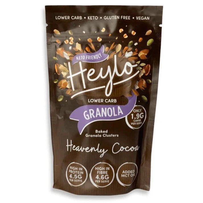 Heavenly Cocoa Keto Granola - 360g from Heylo | Available at Sow & Arrow