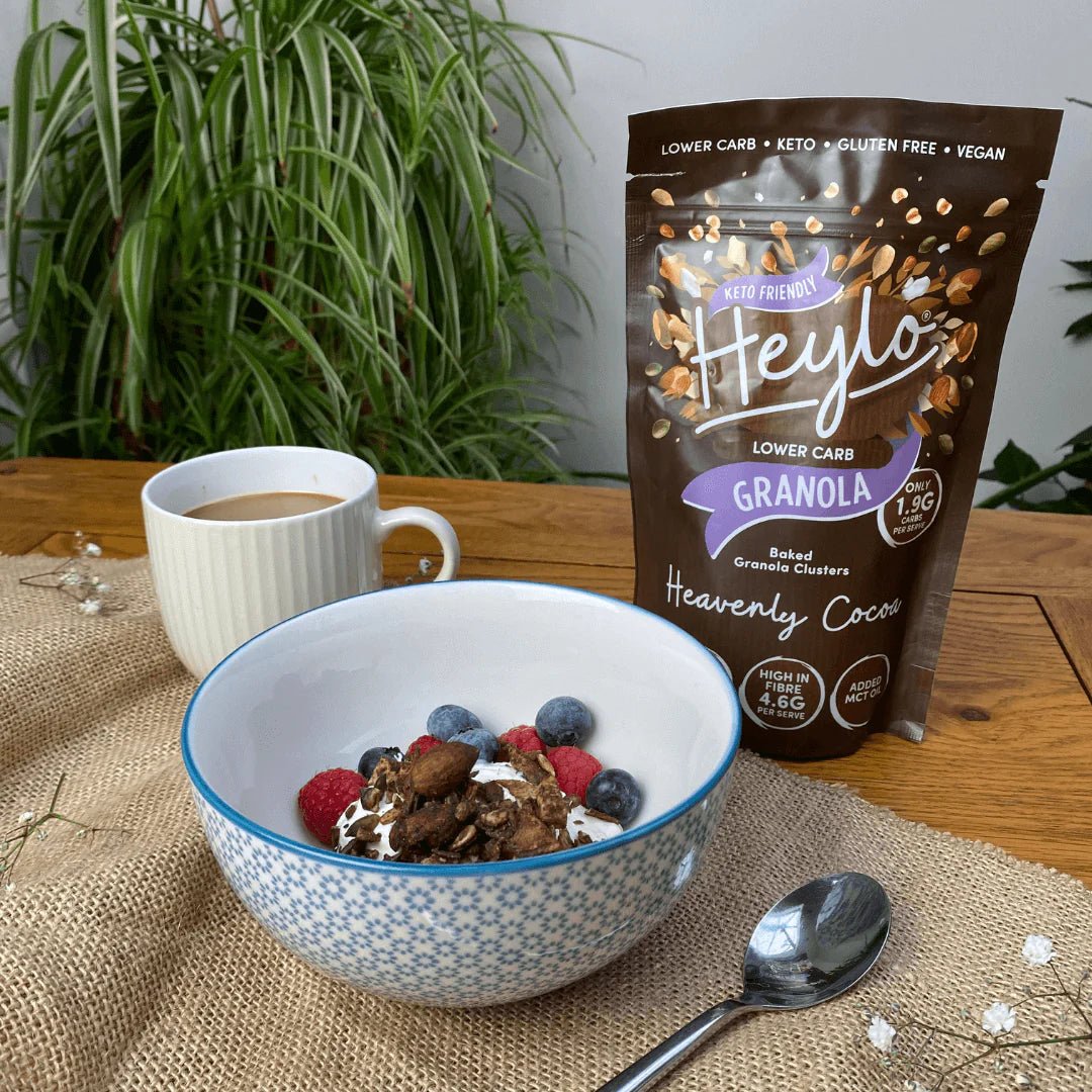 Heavenly Cocoa Keto Granola - 360g from Heylo | Available at Sow & Arrow