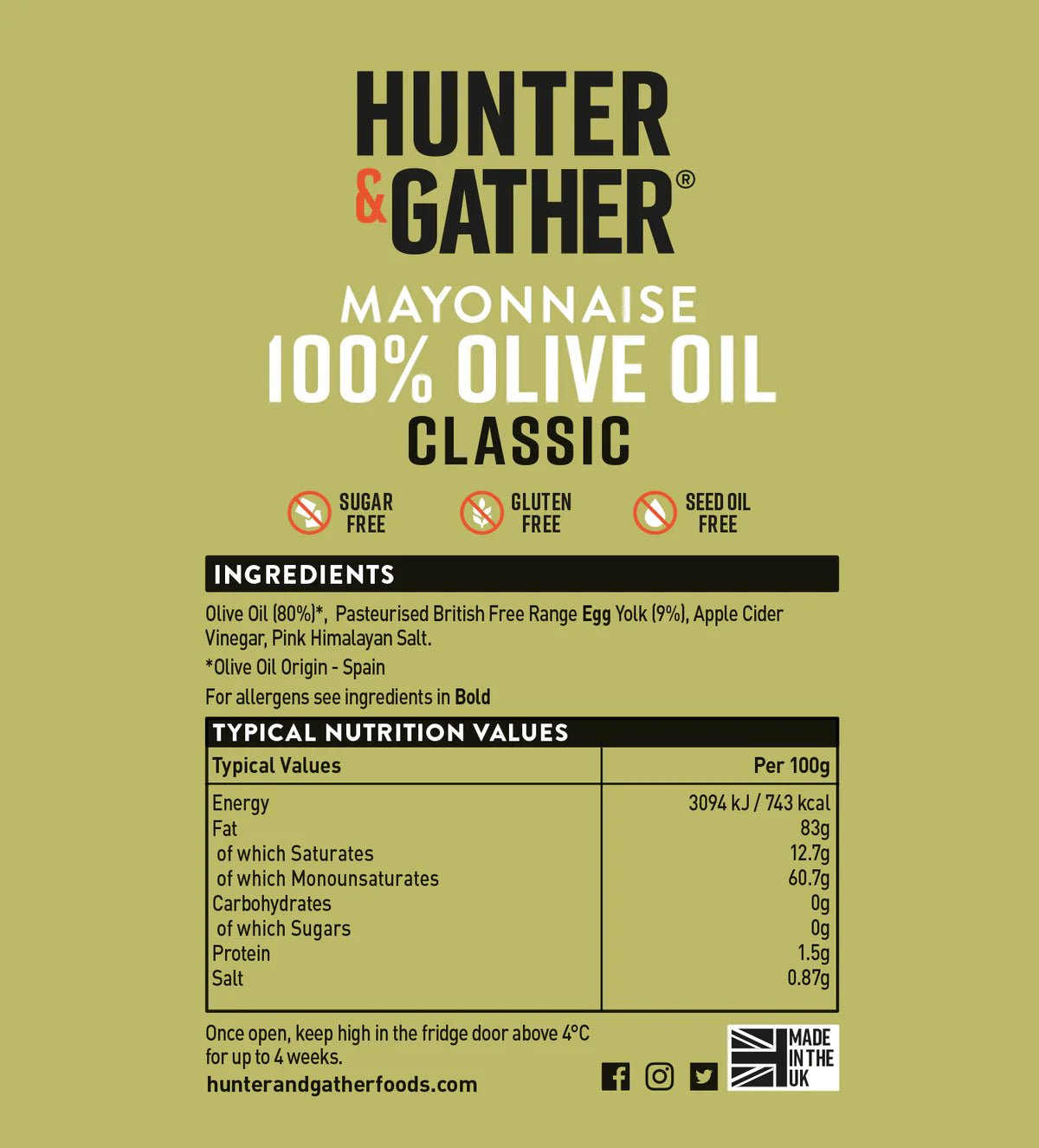 Hunter & Gather Mayonnaise - 250g from Hunter & Gather | Available at Sow & Arrow