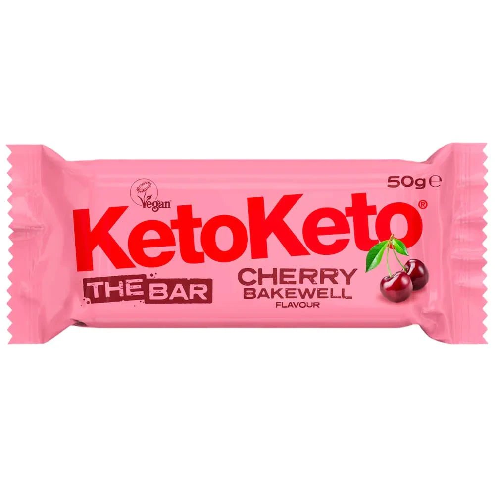 Keto Cherry Bakewell Bar - 50g from KetoKeto | Available at Sow & Arrow