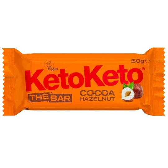 Keto Cocoa Hazelnut Bar - 50g from KetoKeto | Available at Sow & Arrow