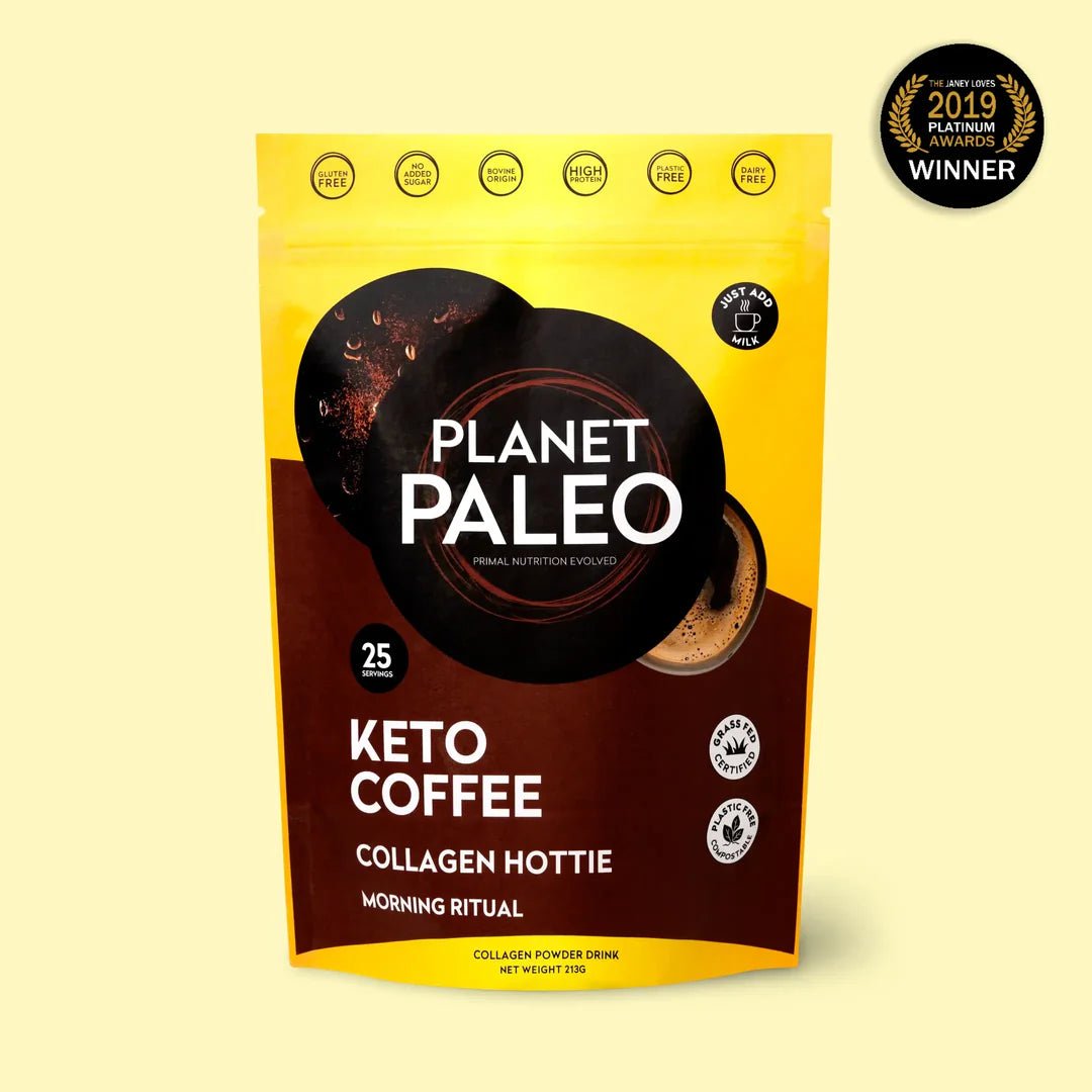 Keto Coffee - Collagen Hottie 213g from Planet Paleo | Available at Sow & Arrow