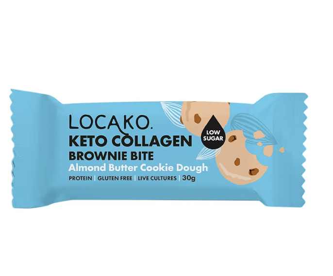 Keto Collagen Almond Butter Brownie Bites - 30g from Locako | Available at Sow & Arrow