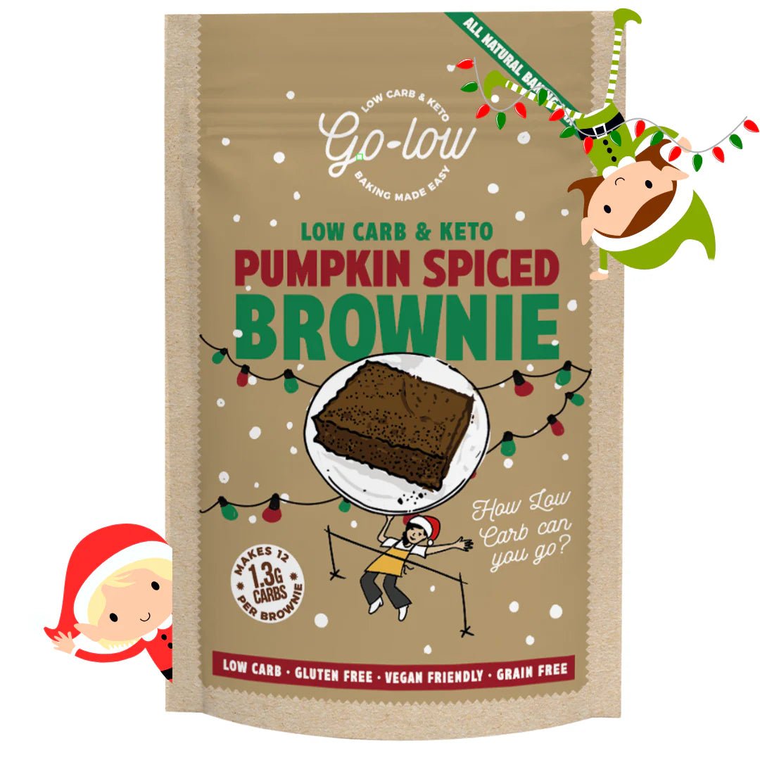 Keto Pumpkin Spiced Brownie - makes 12 from Go - Low Baking | Available at Sow & Arrow