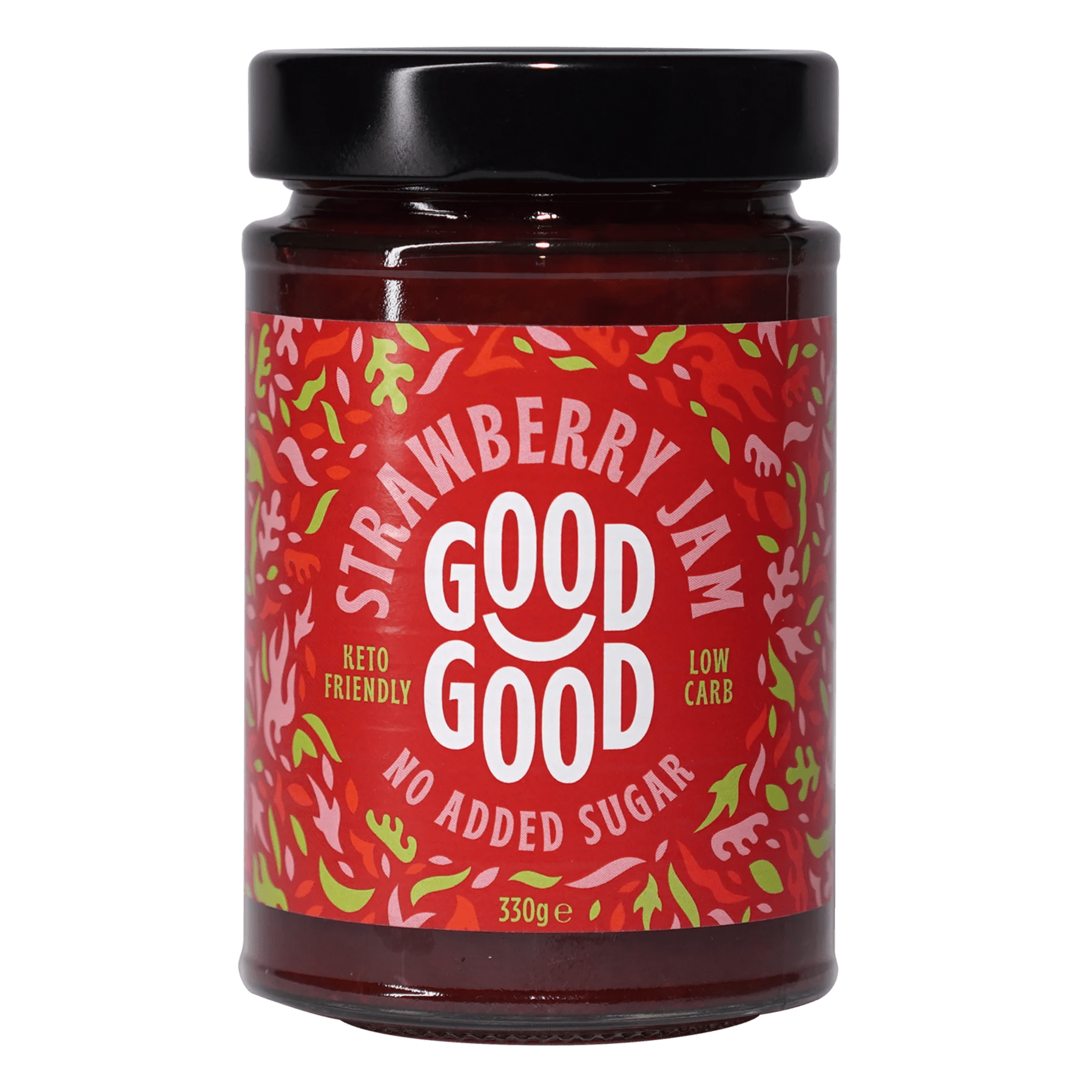 Keto Strawberry Jam - 330g from Good Good | Available at Sow & Arrow