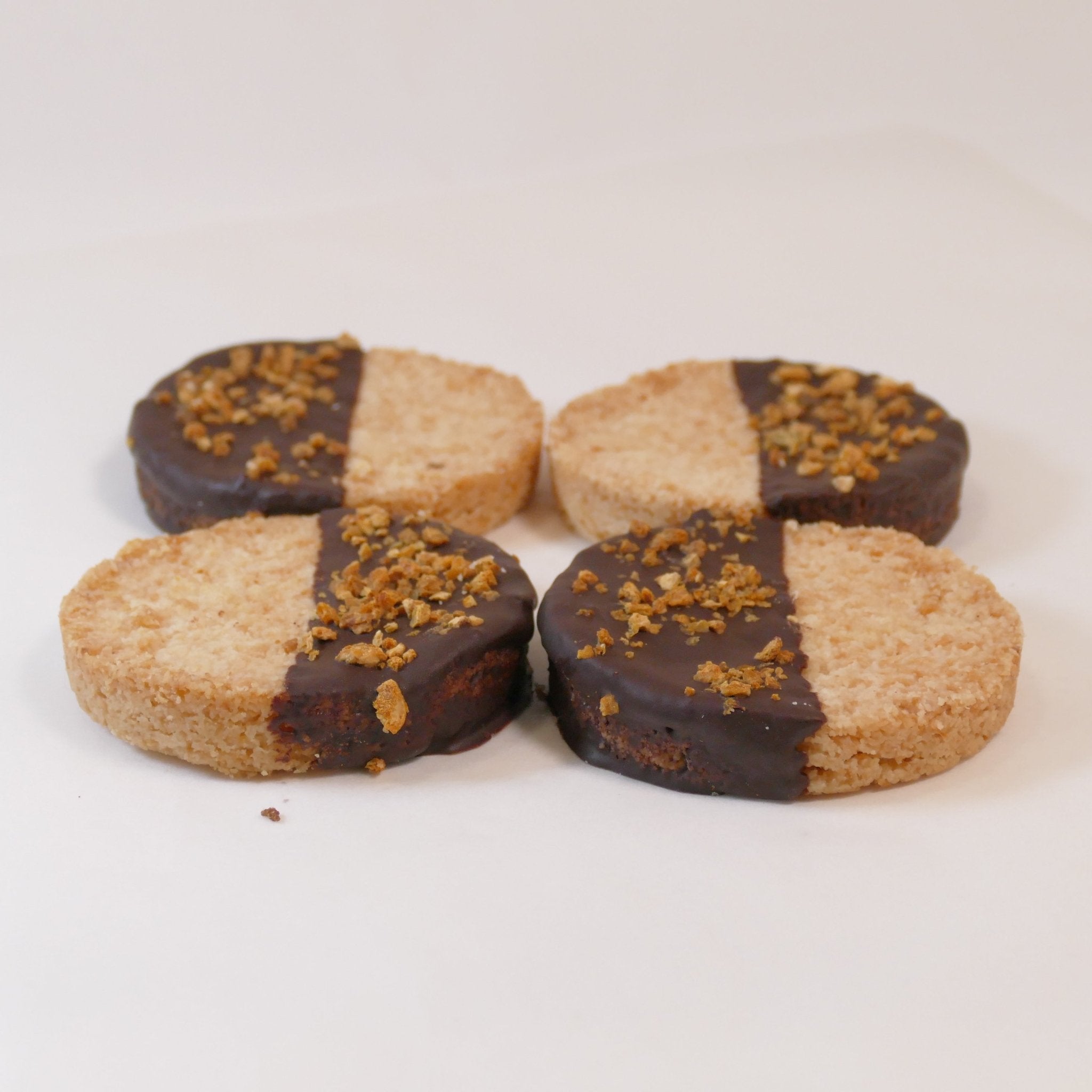 Keto, Vegan, Raw Chocolate Orange & Coconut Shortbreads - 4 pack from Sow & Arrow | Available at Sow & Arrow