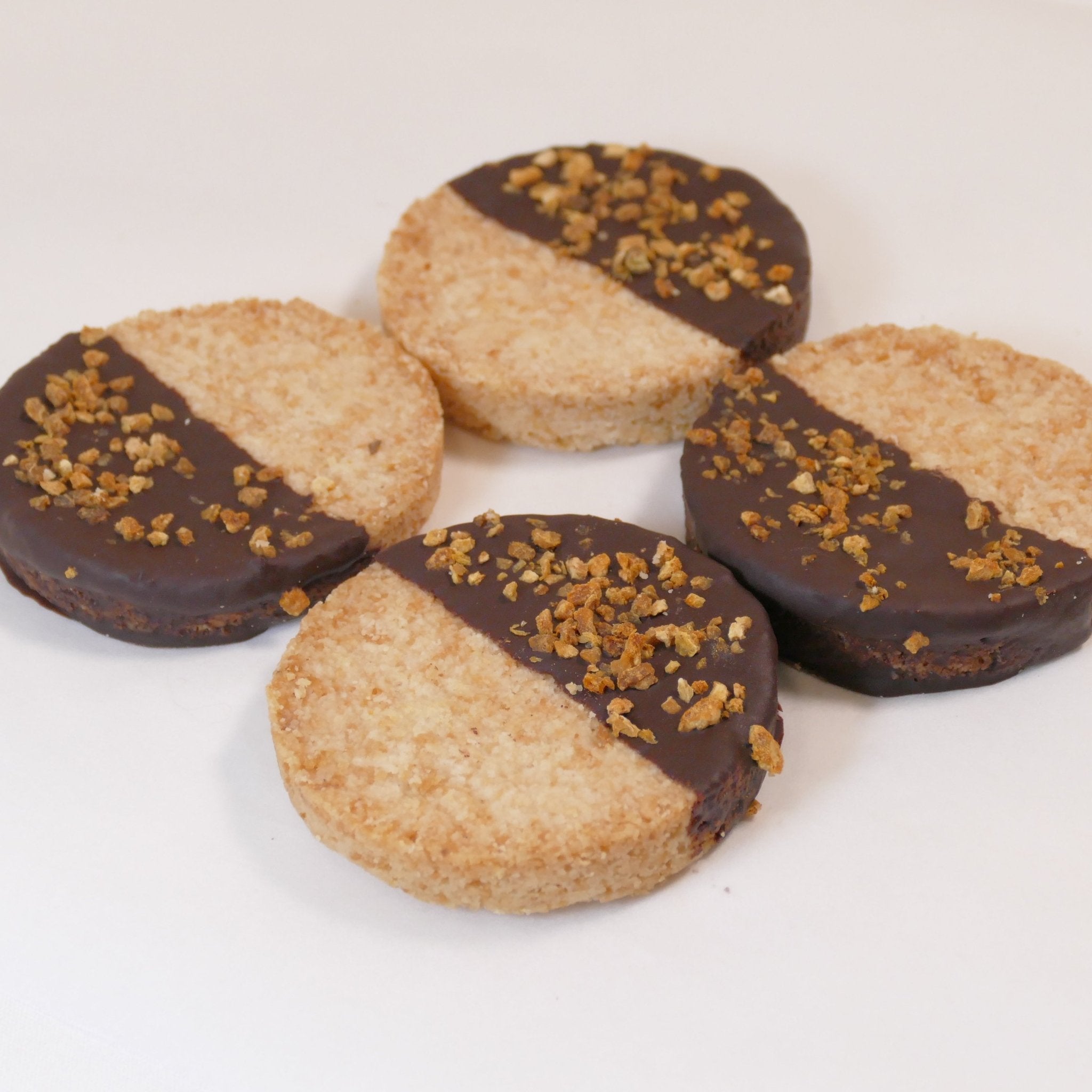 Keto, Vegan, Raw Chocolate Orange & Coconut Shortbreads - 4 pack from Sow & Arrow | Available at Sow & Arrow