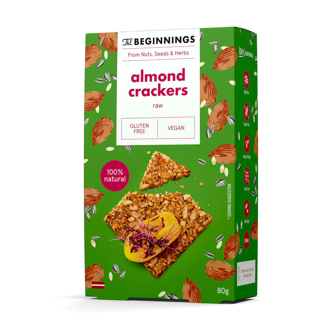Raw Almond Keto Crackers