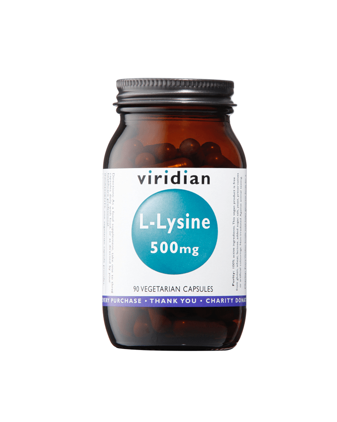 L - Lysine - 90 Capsules from Viridian | Available at Sow & Arrow