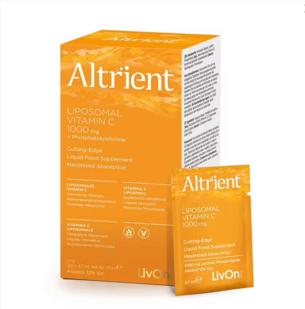 Liposomal Vitamin C - 30 x sachets 1000mg from Altrient | Available at Sow & Arrow