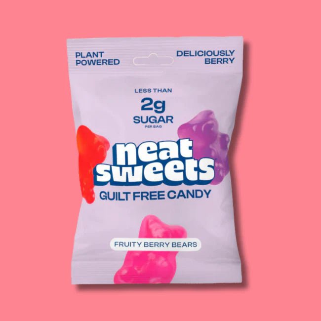 Lower - Sugar, High Fibre Berry Bears - 50g from NeatSweets | Available at Sow & Arrow