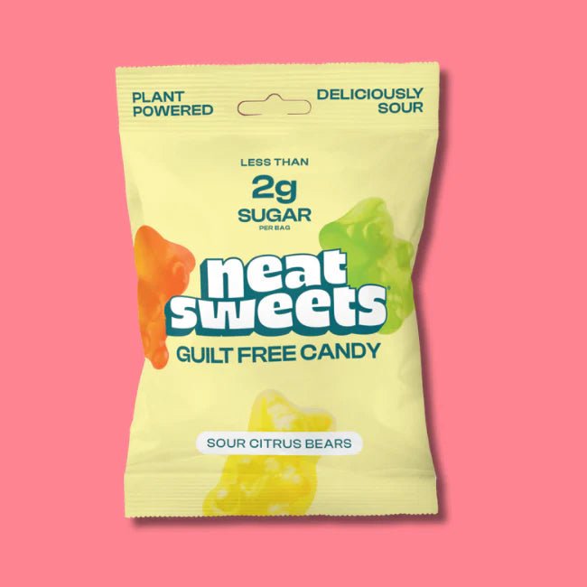 Lower - Sugar, High Fibre Sour Citrus Bears - 50g from NeatSweets | Available at Sow & Arrow