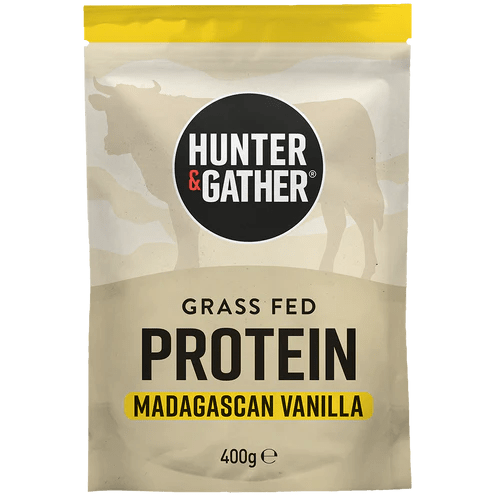 Madagascan Vanilla Grass Fed Beef Protein Powder - 400g from Hunter & Gather | Available at Sow & Arrow