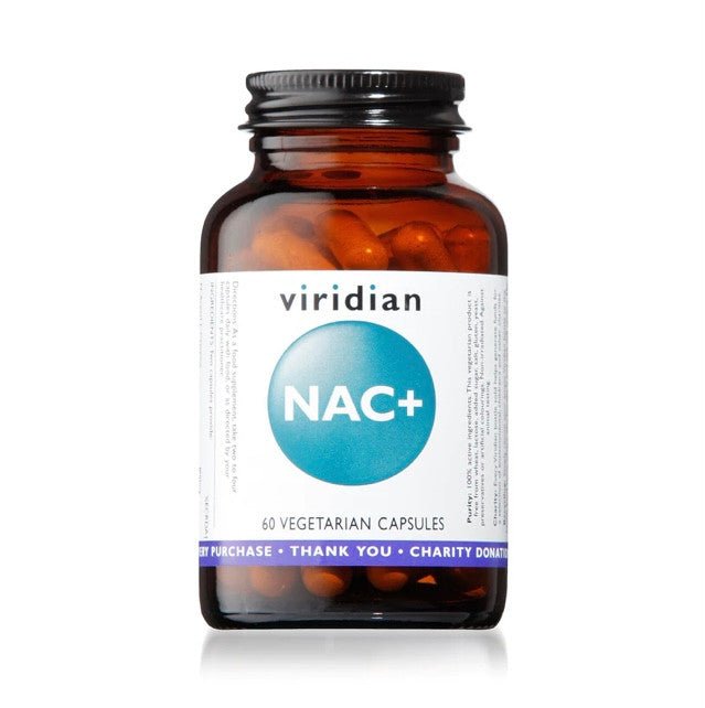 NAC+ (N - acetyl cysteine) - 60 Capsules from Viridian | Available at Sow & Arrow