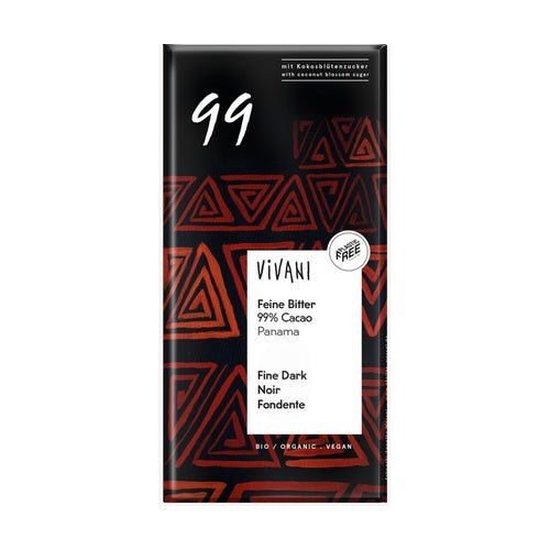 Organic 99% Panama Dark Chocolate - 80g from Vivani | Available at Sow & Arrow