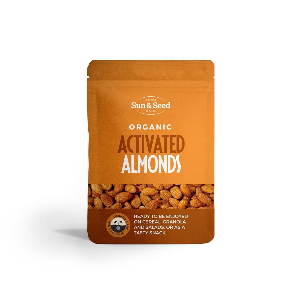 Organic Activated Almonds - 200g from Sun and Seed | Available at Sow & Arrow