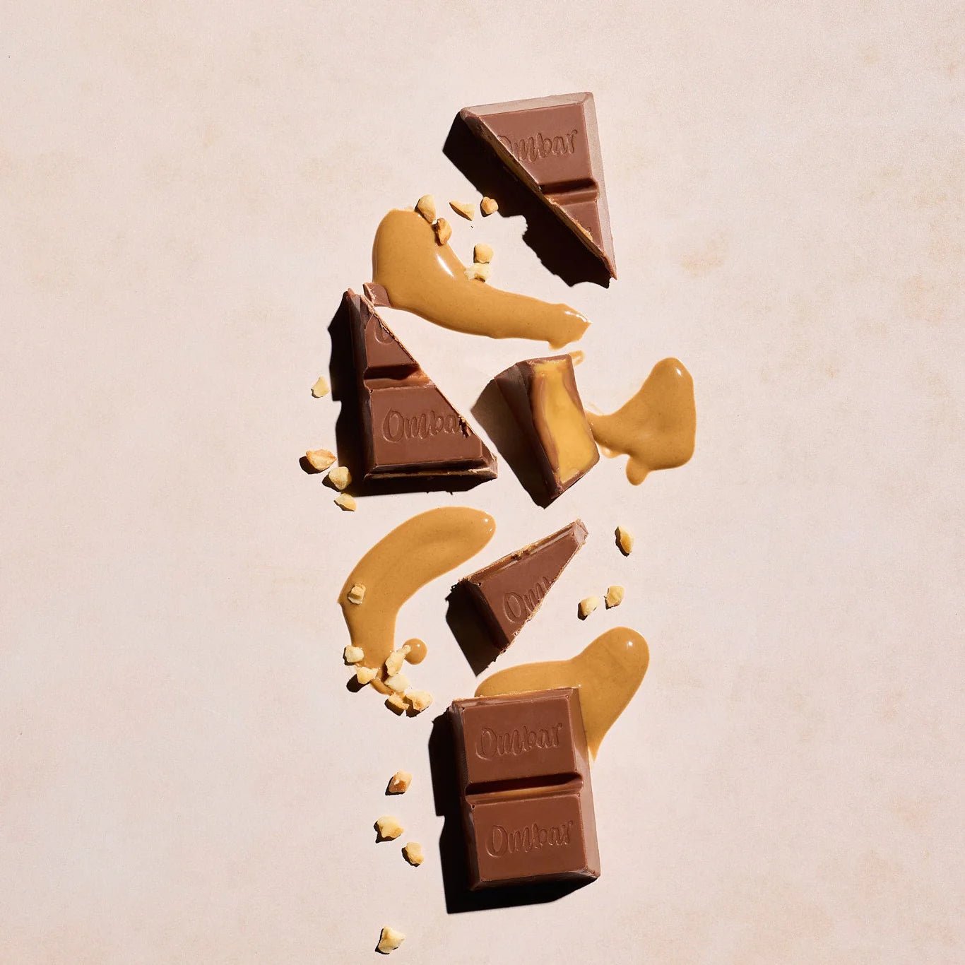 Organic Almond butter filled Raw Ombar Chocolate bar - 42g from Ombar | Available at Sow & Arrow