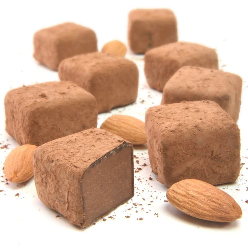 Organic Almond Salted Caramel Chocolate Truffles from Booja Booja | Available at Sow & Arrow