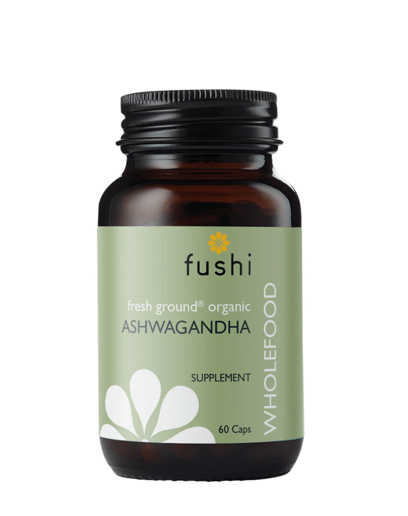 Organic Ashwagandha - 60 capsules from Fushi Wellbeing | Available at Sow & Arrow