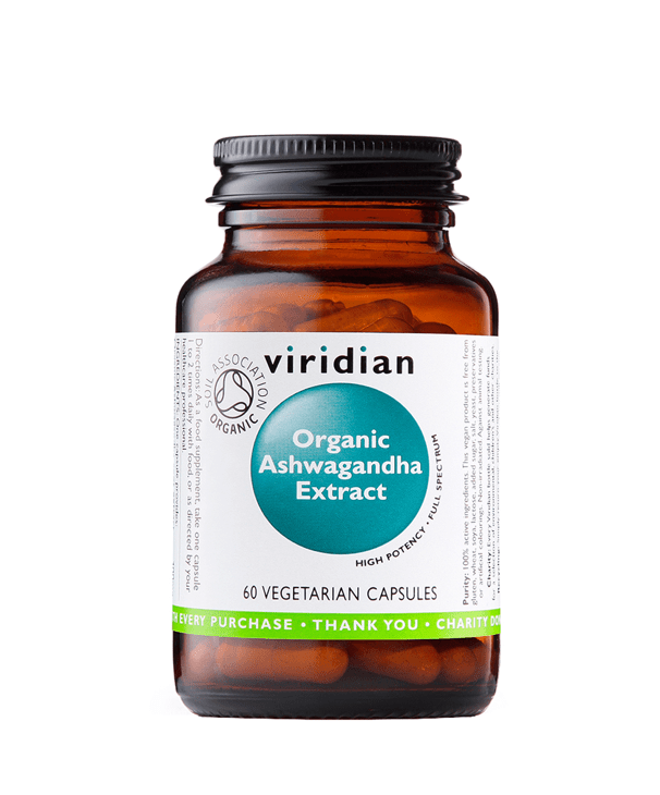 Organic Ashwagandha Extract - 60 Capsules from Viridian | Available at Sow & Arrow