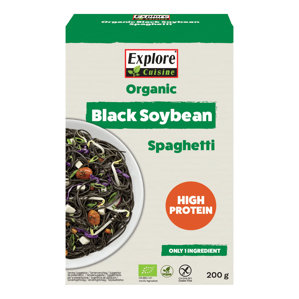 Organic Black Bean Spaghetti - 200g from Explore Cuisine | Available at Sow & Arrow