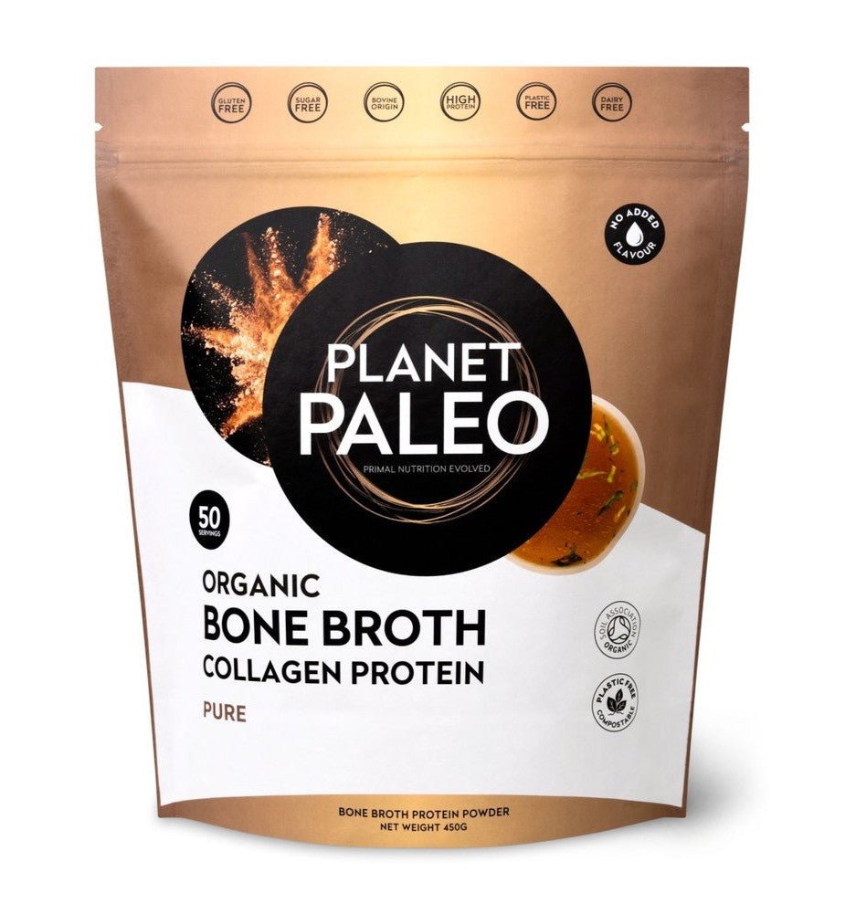 Organic Bone Broth - Pure 450g from Planet Paleo | Available at Sow & Arrow