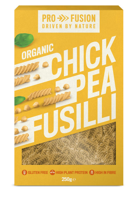 Organic Chickpea fusilli - 250g from Pro Fusion | Available at Sow & Arrow