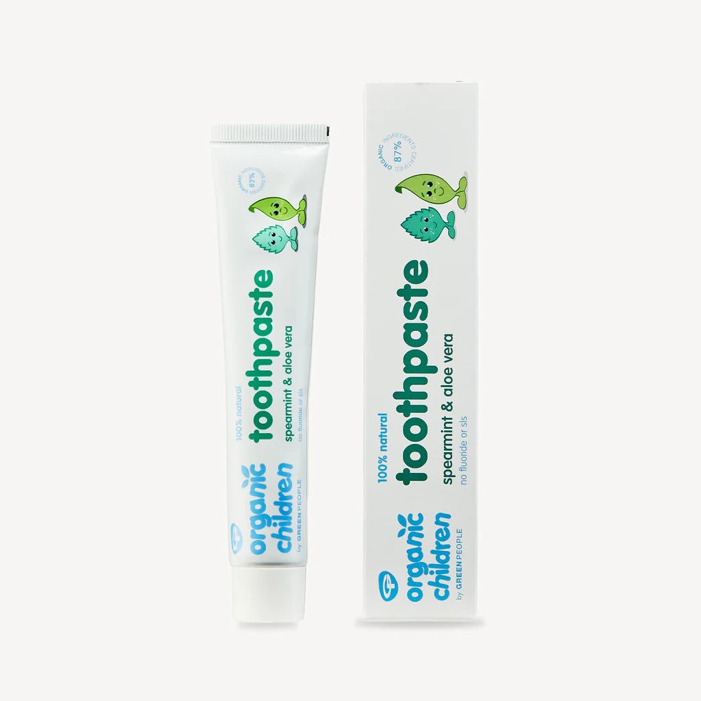 Organic Children's Fluoride - Free , SLS - Free Spearmint Toothpaste from Green People | Available at Sow & Arrow