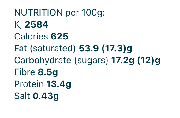 Organic Choc Haz Braz Nut Butter - 170g from Nutcessity | Available at Sow & Arrow