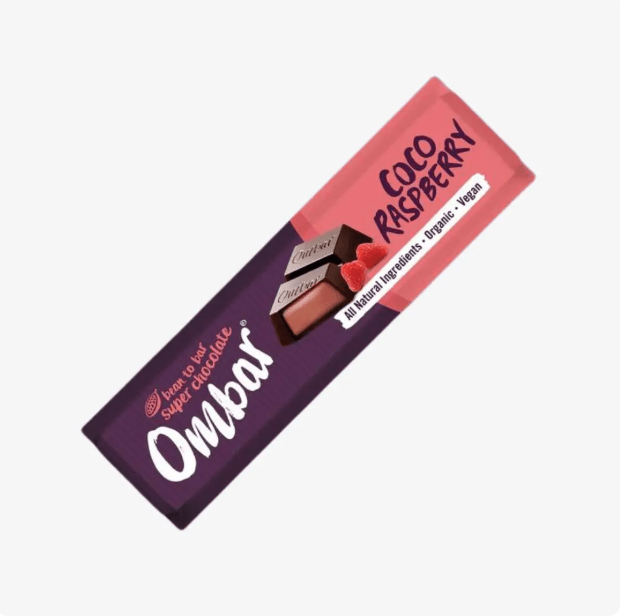 Organic Coco Raspberry Filled Chocolate Bar - 42g from Ombar | Available at Sow & Arrow