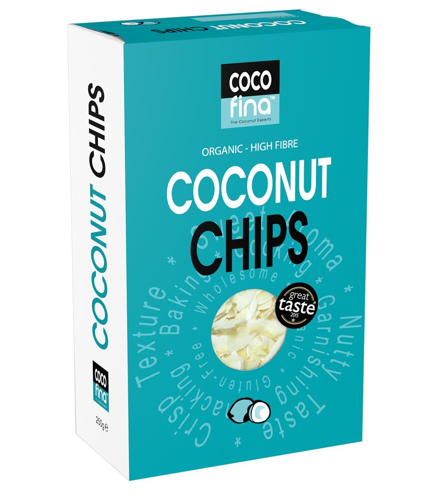 Organic Coconut Chips - 250g from Cocofina | Available at Sow & Arrow