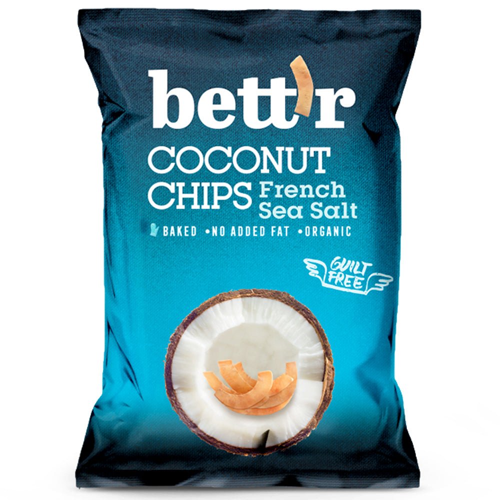 Organic Coconut Chips with Sea Salt - 40g from Bettr | Available at Sow & Arrow