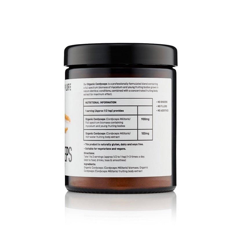 Organic Cordyceps Powder - 60g from Mushrooms For Life | Available at Sow & Arrow