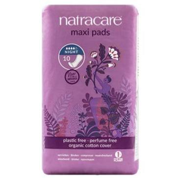 Organic Cotton Night Time Maxi Pads - 10 Pads from NatraCare | Available at Sow & Arrow