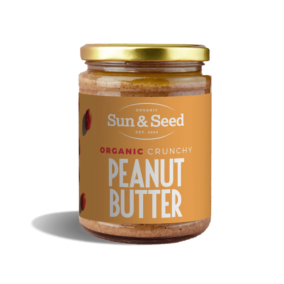 Organic Crunchy Peanut Butter - 500g from Sun and Seed | Available at Sow & Arrow