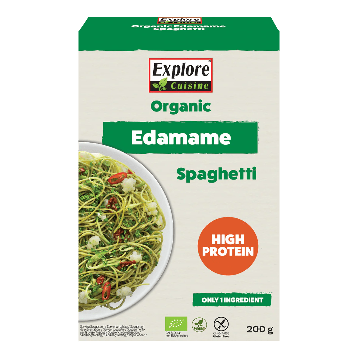 Organic Edamame Spaghetti - 250g from Explore Cuisine | Available at Sow & Arrow