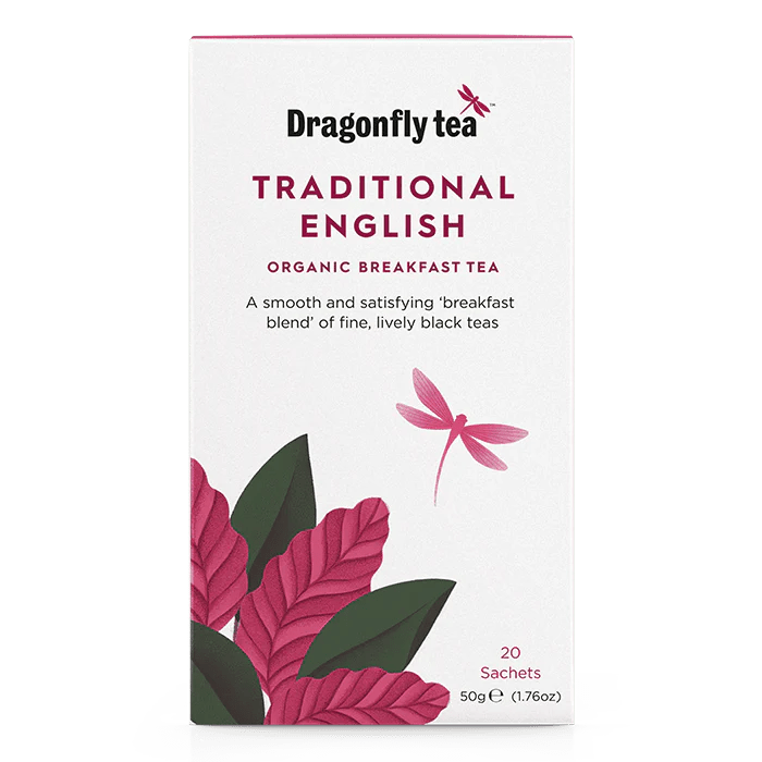 Organic English Breakfast Tea - 20 bags from Dragonfly Tea | Available at Sow & Arrow