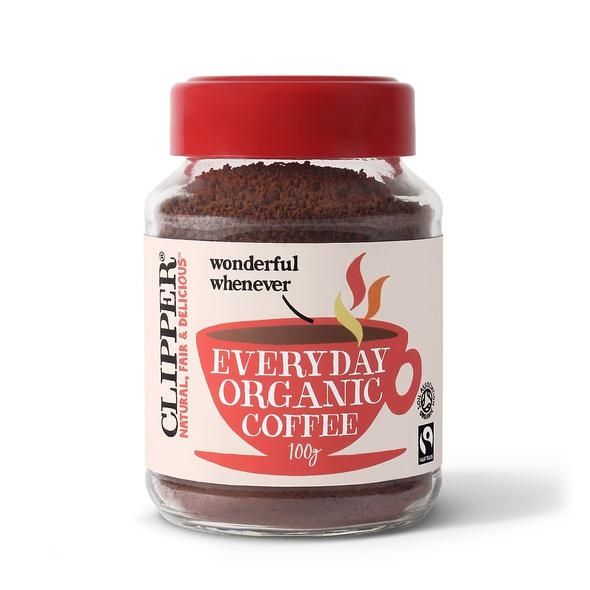 Organic, Fairtrade, Rich Roast Instant Coffee - 100g from Clipper | Available at Sow & Arrow