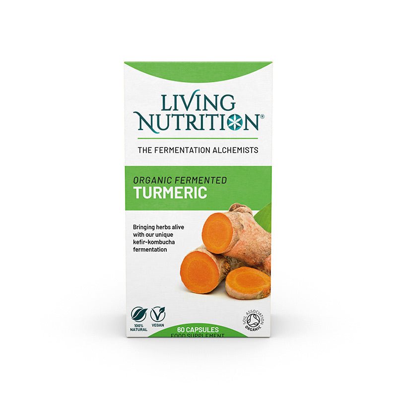 Organic Fermented Activated Turmeric - 60 capsules from Living Nutrition | Available at Sow & Arrow