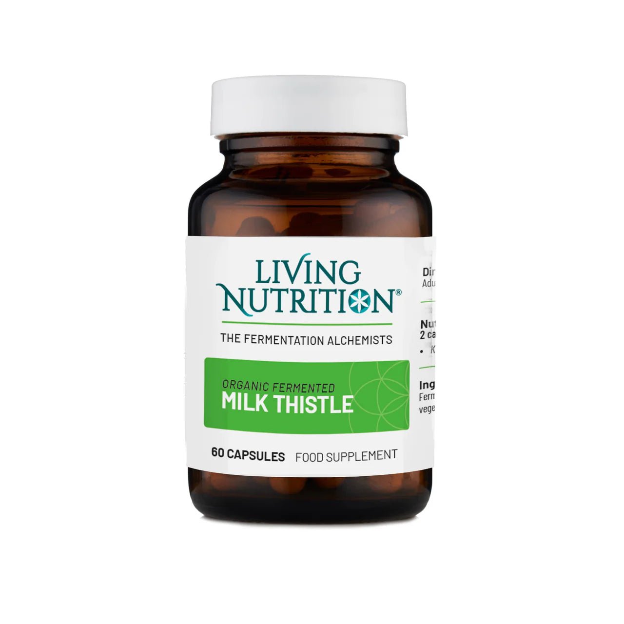 Organic Fermented Milk Thistle - 60 capsules from Living Nutrition | Available at Sow & Arrow