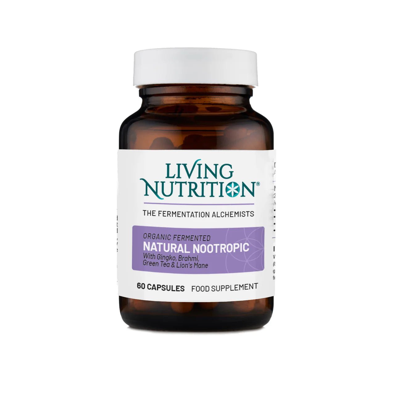 Organic Fermented Natural Nootropic - 60 capsules from Living Nutrition | Available at Sow & Arrow