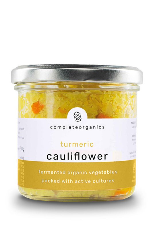 Organic Fermented Turmeric Cauliflower - 210g from Complete Organics | Available at Sow & Arrow