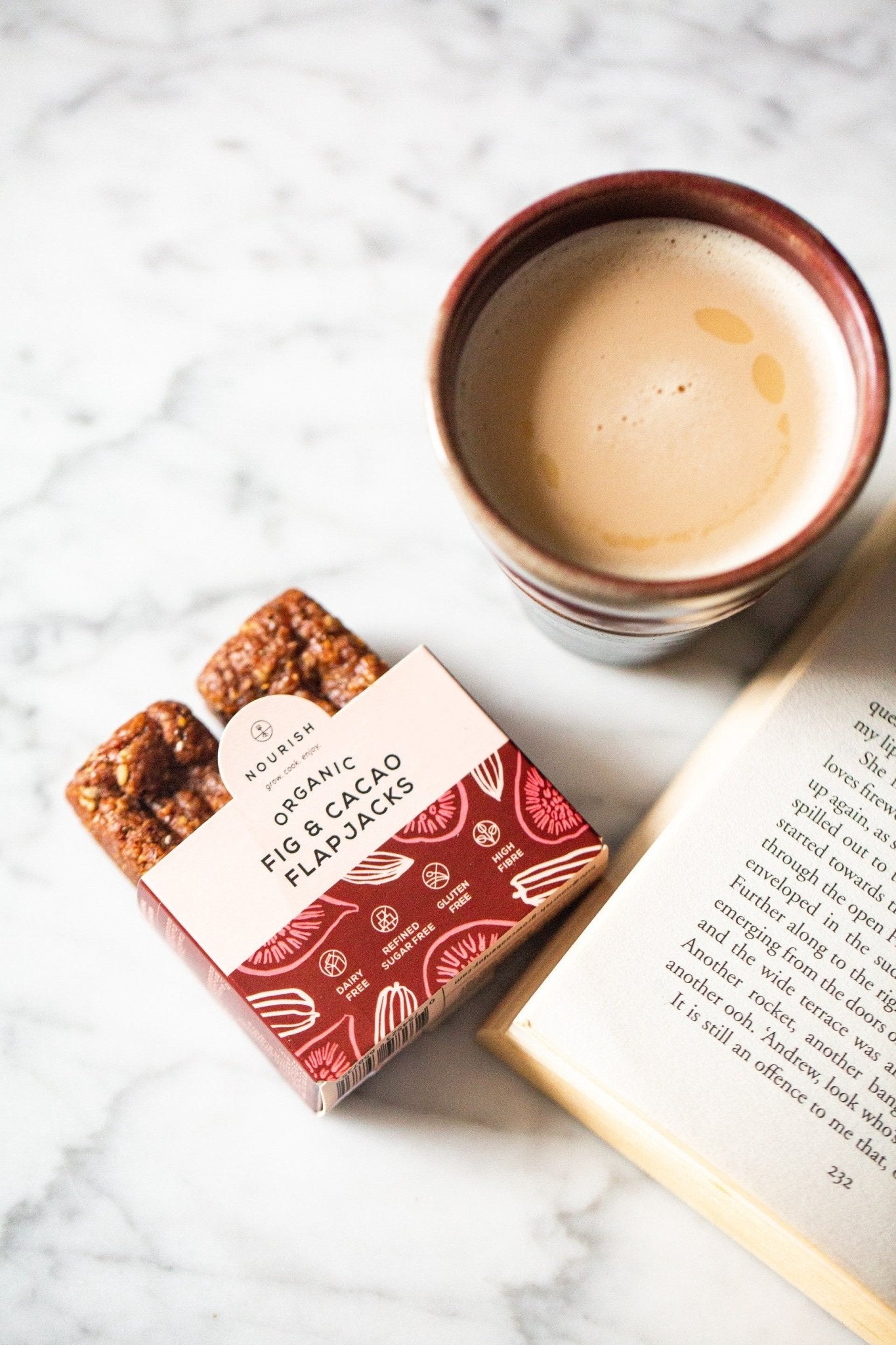 Organic Fig and Cacao Flapjacks 90g - 2 Pack from Nourish | Available at Sow & Arrow