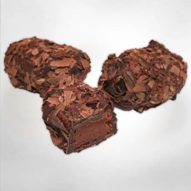 Organic Flaked 72% Chocolate Truffles - 100g from Belvas | Available at Sow & Arrow
