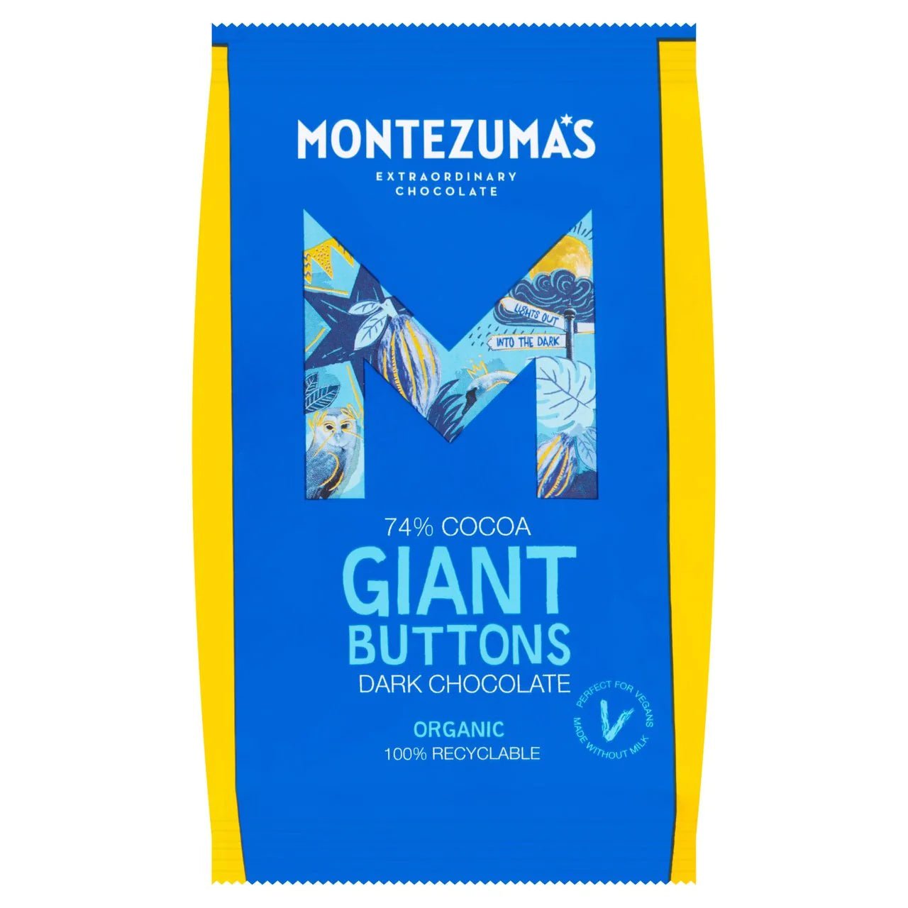 Organic Giant Chocolate Buttons - 180g from Montezuma's | Available at Sow & Arrow