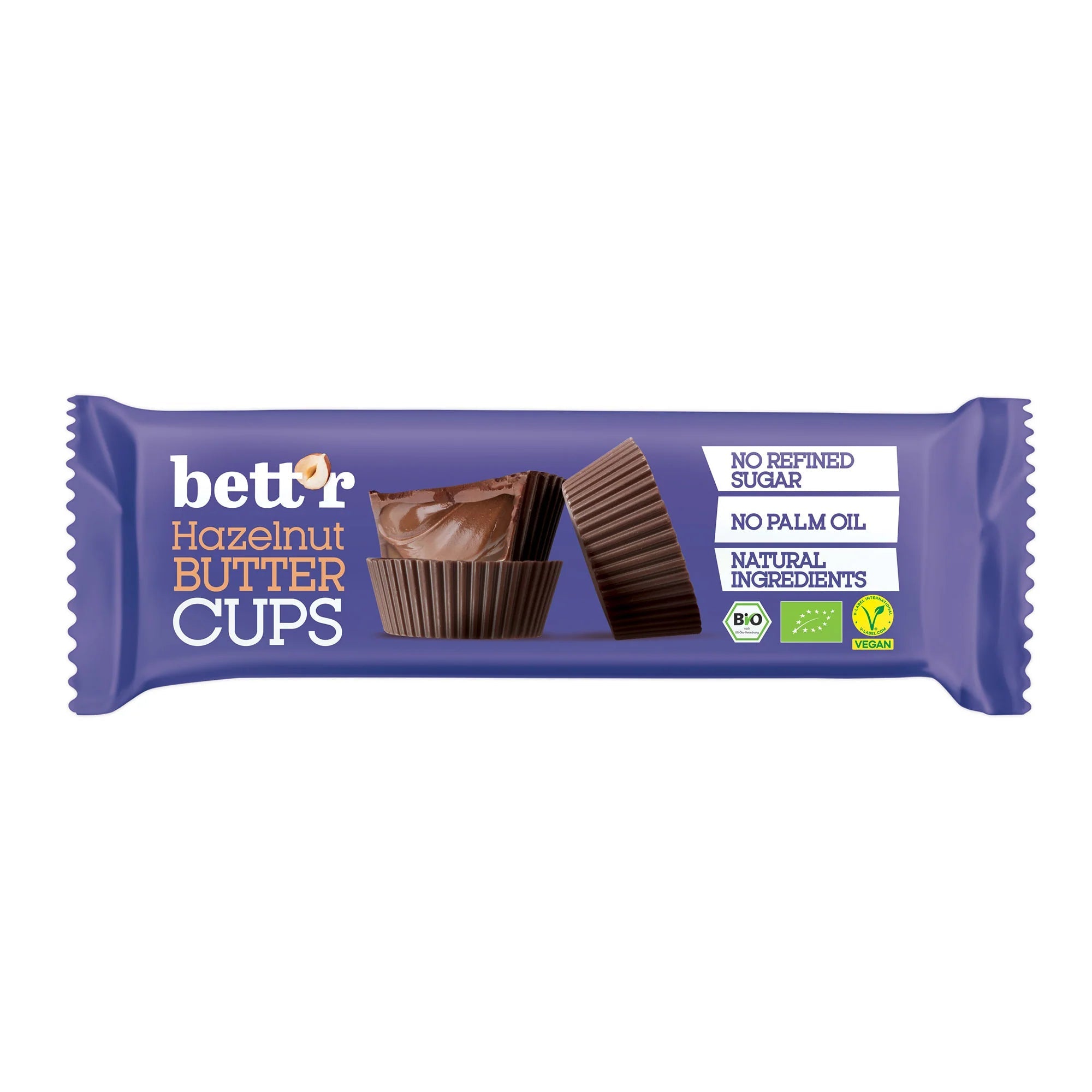 Organic Hazelnut Butter Cups - 39g from Bettr | Available at Sow & Arrow