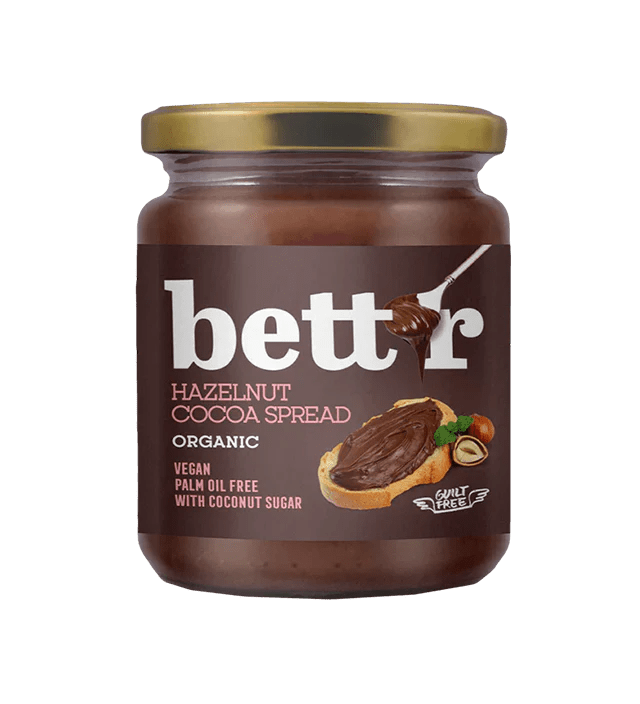 Organic Hazelnut Cacao Spread - 250g from Bettr | Available at Sow & Arrow